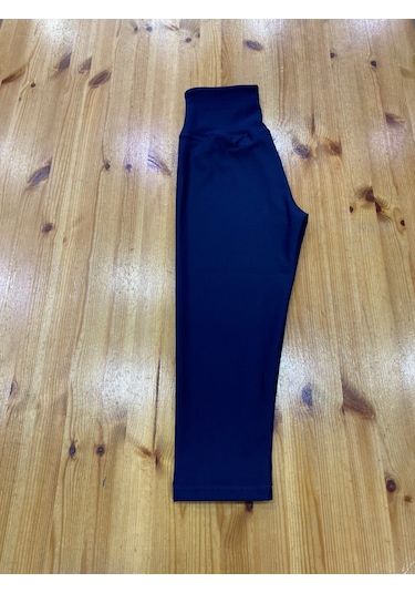 Toparlayıcı Spor Kapri Tayt Lacivert