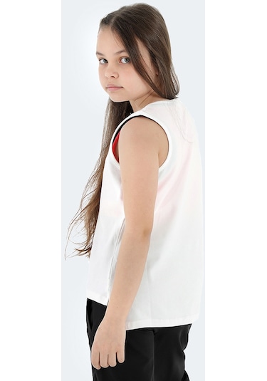Slazenger  Dylan In Kız Çocuk Tişört Beyaz