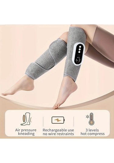 Dashanshop Pink Isitmali Elektrikli Bacak Masaj Aleti Usb Sarjli 3 Yogunluk Seviyesi 3 Isi Ayarı Sevimli Hediye Altın