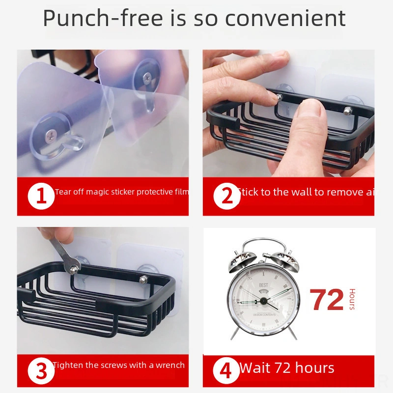 Monyee Banyo Sabun Tutucu, Alüminyum Materyal, Süzgeçli Su Çıkarma, Delme Yok, Duvar Tipi, Sabun Korumak Ve Uzun Kullandırmak, Ev Ve Ticari Kullanım İçin Uygun Titanyum Altın, Yapıştırıcı Tipi Diğer