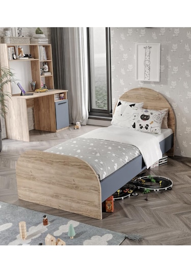 Afilli İzmir Cocuk Odası Takımı Tamamı Mdf Flora Ve Antrasit