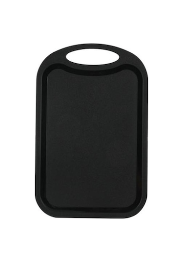 Siyah Kaymaz Plastik Kesme Tahtası Gıda Meyve Doğrama Blok Mat Mutfak Aşçı Kaynağı