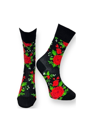 3'lü Unısex Doğa Temalı Kuş Ve Yaprak Tasarımlı Esnek Nem Alabilen Pamuklu Spor Soket Çoraplar Çok Renkli