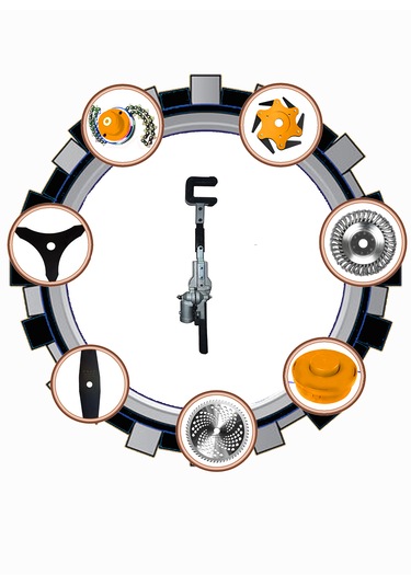 Eisenn Hero9000 Sırt Tip Benzinli Motorlu Tırpan + Zeytin Badem Hasat Makinesi 9 Parça Özel Set