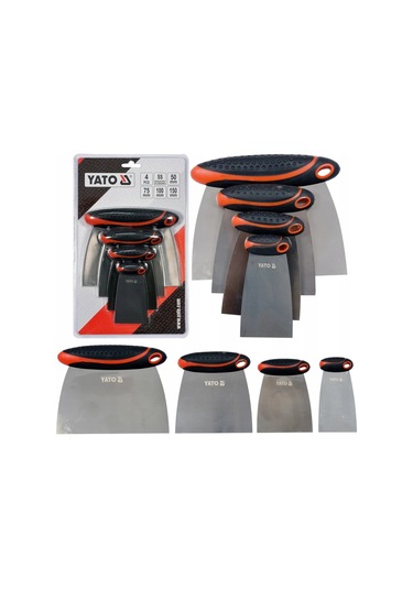 Yato Japon Tipi Paslanmaz Spatulalar 50-120mm 4 Parça Set 260836661