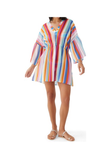 Missoni Yazlık Kaftan - Kırmızı Çok Renkli