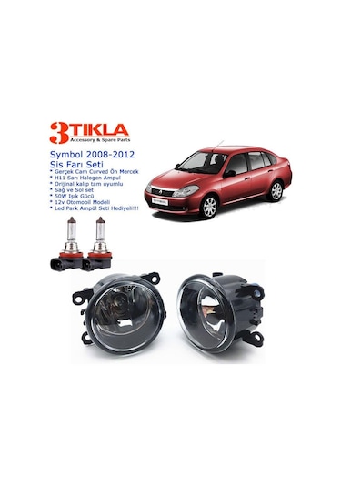 Renault Symbol 2011 Sis Farı Set Oem: 8200074008