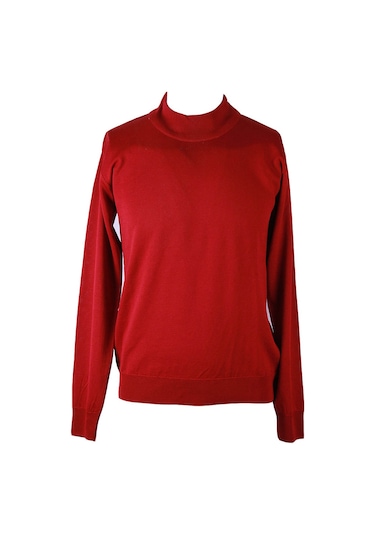 Trender Yarım Balıkçı Erkek Bordo Erkek Kazak Ysn02 Bordo