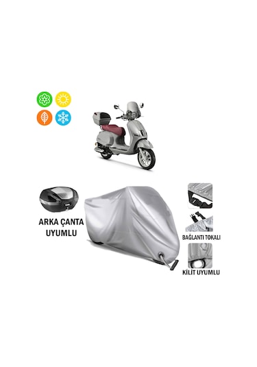 Kuba Bevely 50 Branda Motosiklet Brandası Arka Çanta Bağlantı,kilit Uyumlu