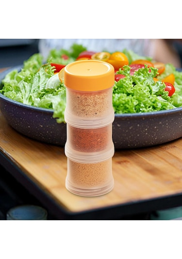 Suntek Taşınabilir Açık Kavanoz Kompakt Yüksek-3-katman Sarı