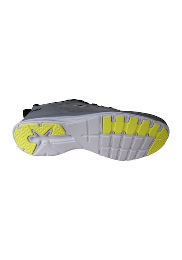 Jump Erkek Gri Siyah Fileli Memory İç Taban Sneaker Spor Ayakkabı Gri