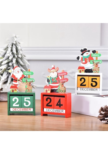 Masa Takvimi Masa Üstü Sayı Tarih Ahşap Bloklar Takvim B