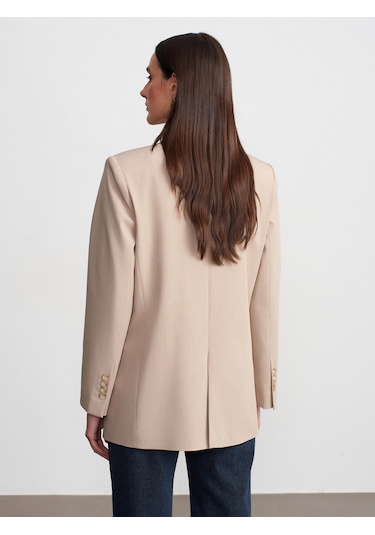 Dilvin 60799 Blazer Ceket-bej