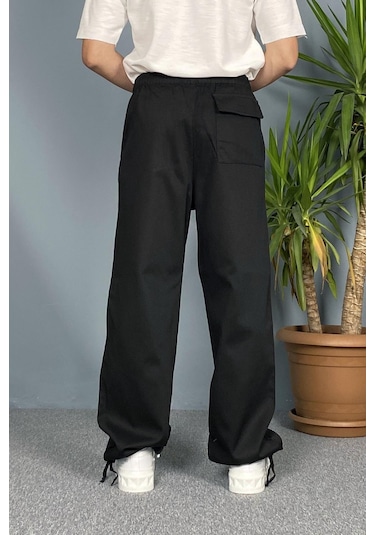 Beli Ve Paçası Bağcıklı Baggy Pantolon 001