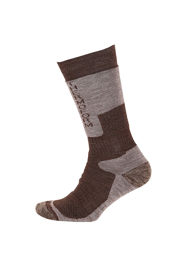 Thermoform Outdoor Çorap Kahverengi Renkli