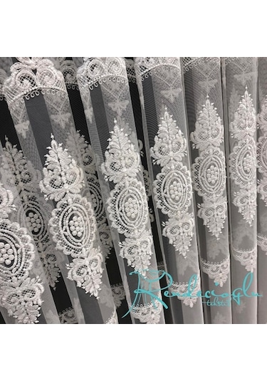 Tül Perde Brillant Gülşah Desen Yeni Sezon Tül Perde Ekru