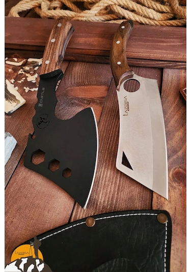 2li Outdoor Balta Bıçak Set Kamp Baltası Bıçağı Budama Baltası Lo