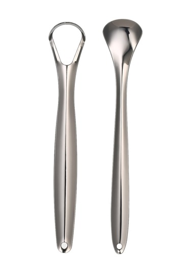 Samdoo 2 Adet Paslanmaz Çelik Dil Tarayıcı - Derin Temizleme, Ağız Kokusu Giderici, Ergonomik Tasarım, Taşınabilir Kutu