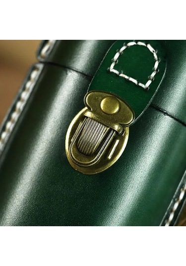 Willowhaven Orijinal Gerçek Deri El Yapımı Retro Gözlük Kılıfı - Anahtar, Kart Ve Bozukluk Saklama Orijinal