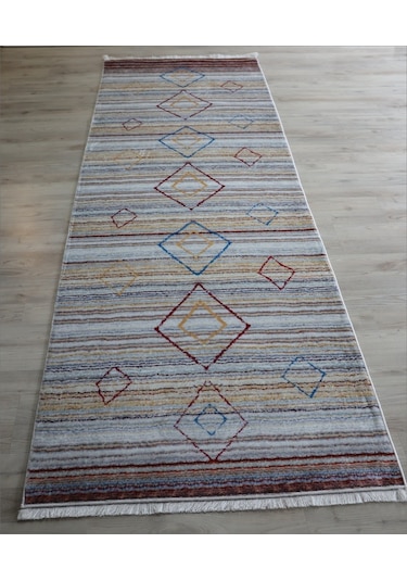 Bambu Dekoratif Renkli Mutfak Halısı Yıkanabilir Salon Halısı-100X300