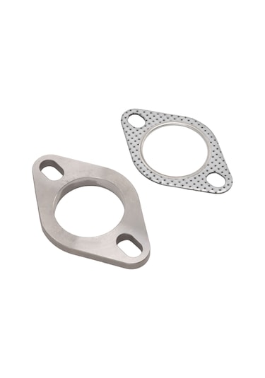 Yuntech01 Stainless Steel Exhaust Flange Set 2" 51.8mm 2-bolt - Strong Sealing, Noise Reduction For Downpipe, Catback, Headers - Tu-fln02