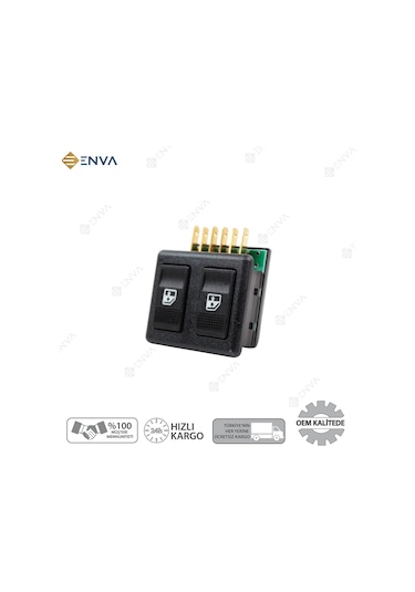 Fiat Uno Cam Sol Ön İkili Cam Açma Kapatma Düğmesi Anahtarı