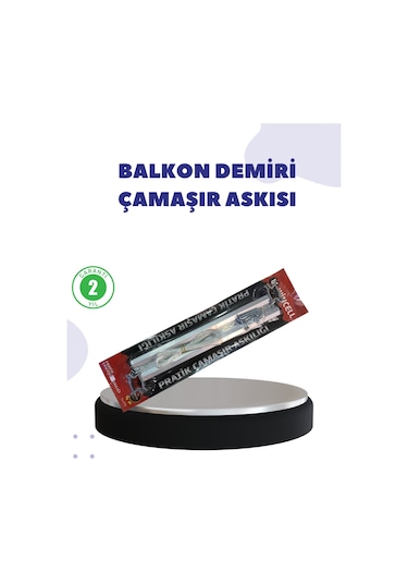 25x60 Balkon Askılığı Kare Demir Uyumlu Hava Dayanıklı Çamaşır Askısı