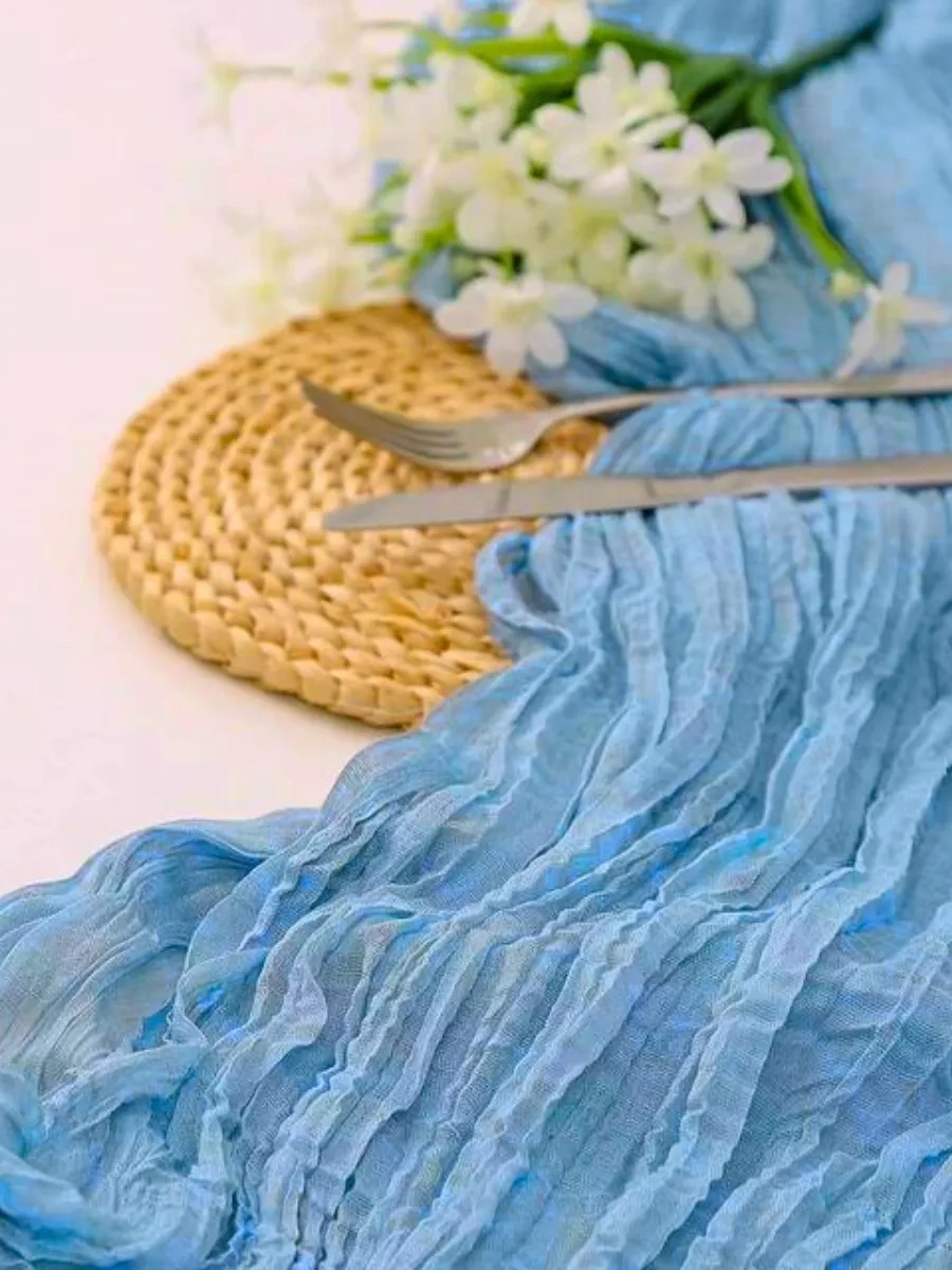 Pener Masa İçin Kumaş Runner Düğün Dekoru 3 M 166244394 Yeşil