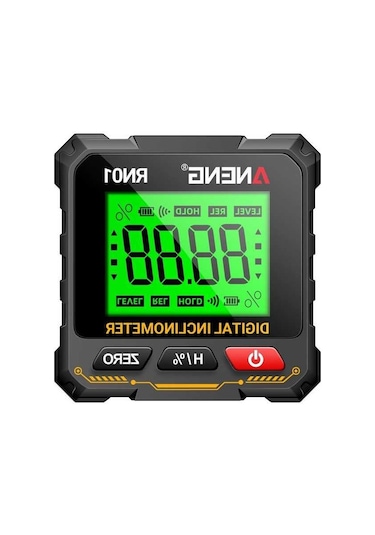 Tongxida Aneng Rn01 Dijital Açı Ölçer - Manyetik, Arka Işık, Ahşap İnşaat İçin Pil Yok Siyah