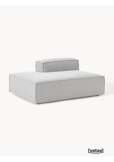 Most Mollis Sol Pro Köşe Modül 32 Gri Keten Kumaş Yumuşak Sünger