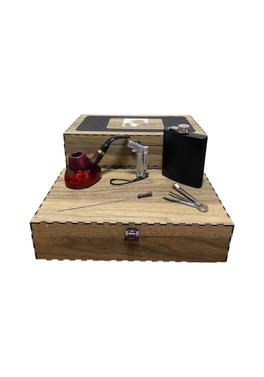 Ahlat Ağacı 7 Oz Çelik Mataralı Pipo Sesi 605743-509162