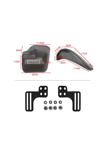Konesam Evrensel Motosiklet El Koruyucu Kalkanı - Rüzgar Ve Yağmura Karşı Dayanıklı Koruma Ekipmanı