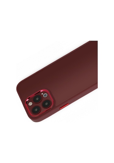 İphone Uyumlu 15 Pro Kılıf Freya Lazer Lens Kamera Çerçeveli Silikon Kapak