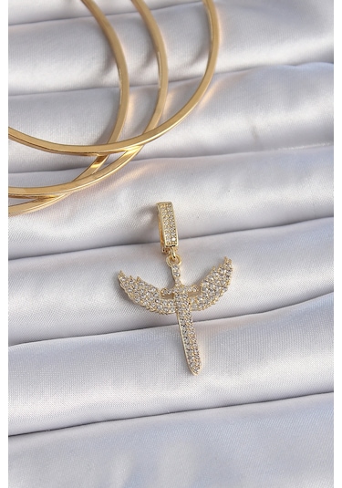 Pirinç Gold Renk Zirkon Taşlı Mikail Model Ajda Charm Diğer