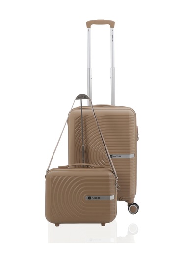 Mçs Polipropilen 2li Valiz Seti Kabin & Makyaj V374 S21yy1000134-set 00026 Şampanya