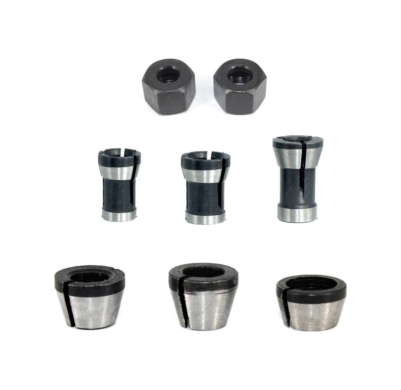 Youtek 8'li Fırçalar Makinesi Uyumlu Dönüştürme Bağlantıları - Karbon Çelik, 6mm/1/4"/8mm, Kolay Kurulum, Hassas İşleme