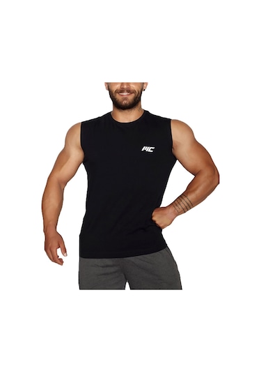 Musclecloth Training Kolsuz T-Shirt Siyah