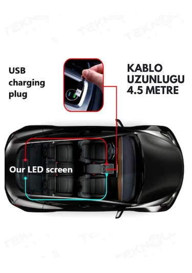 Led Ekran Matrix Panel Cama Yapışan Büyük Boy 16x32