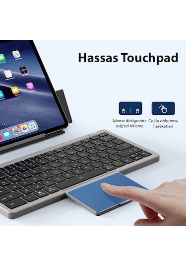 Dux Ducis Universal Ok Series Kablosuz Bluetooth Klavye Touchpad