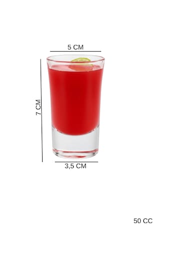 6'lı Cam Kahve Yanı Bardağı - 50cc Shot Bardağı