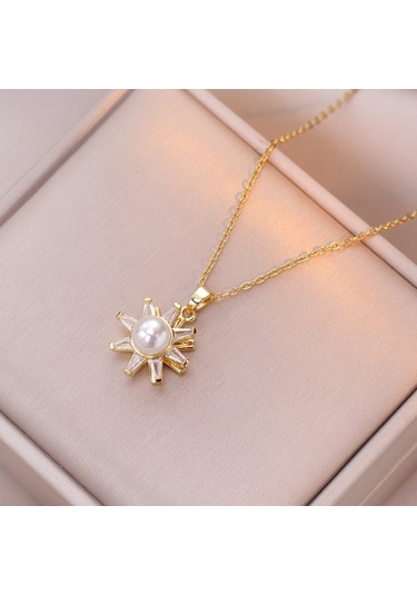 Bayan Kolye: Moda Estetiği Titanyum Çelik Kolye No.259 Çok REnkli