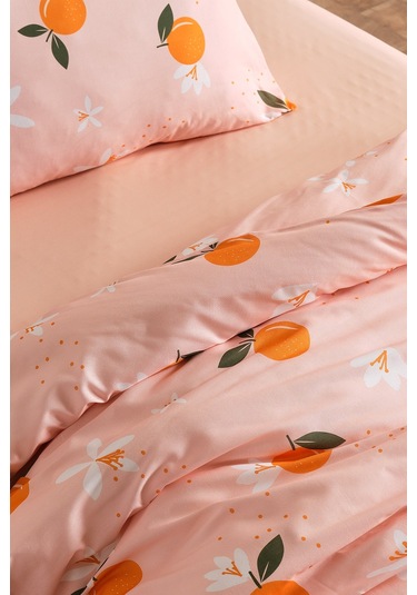 Ranforce Joyful Orange Nevresim Takımı Tek Kişilik Turuncu