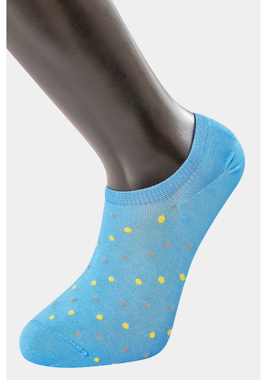 Türen Erkek Puanlı Sneakers Çorap 6'lı Paket Mavi