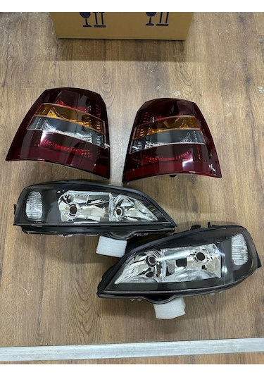 Opel Astra G Sedan Füme Stop + Siyah Far Lambası Set 1998-2004
