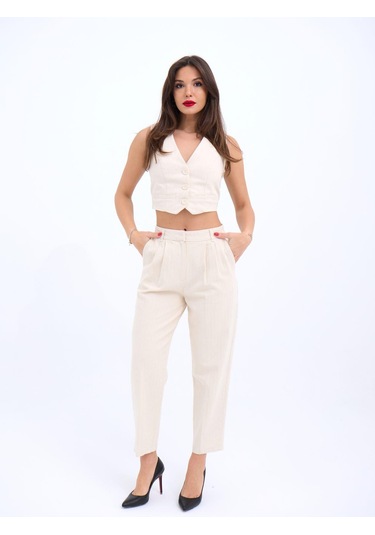 Modasize 6917 Pantolon-bej Bej