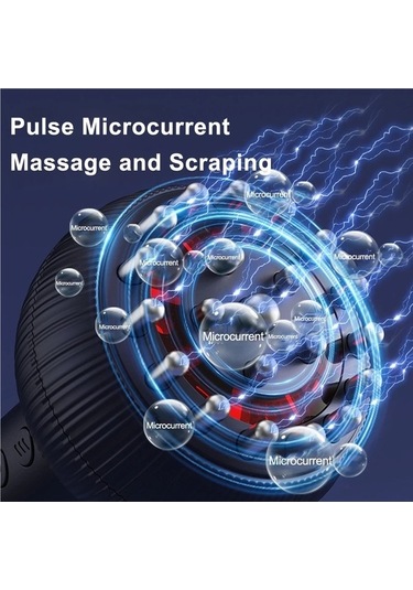 Willowhaven Elektrikli Çukurluğu Masaj Ems Meridyen Fırça Titreşimli Mor Mor