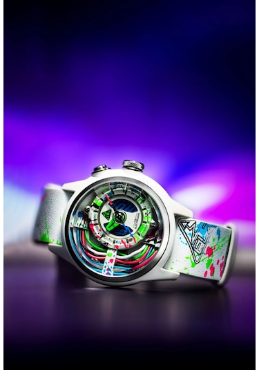 The Electricianz The Neon Z Black & White - Arty Edıtıons Unisex Kol Saati