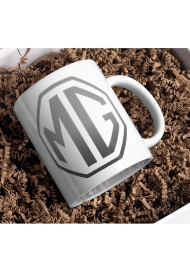 Applucky Mg Logo Tarihçesi Baskı Kupa Bardak Beyaz