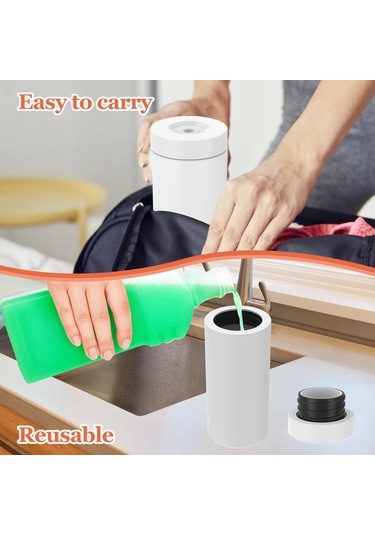 Dashanshop Cıvg Manuel Pompali Bulaşık Deterjan Dispanseri Beyaz 240ml Beyaz