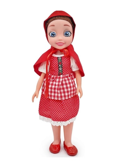 Kırmızı Başlıklı Kız Sesli Masal Anlatan Oyuncak Bebek - 42 Cm
